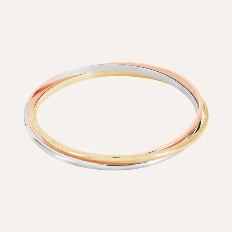 Bangle Golden Dream Placcato Oro Tricolore