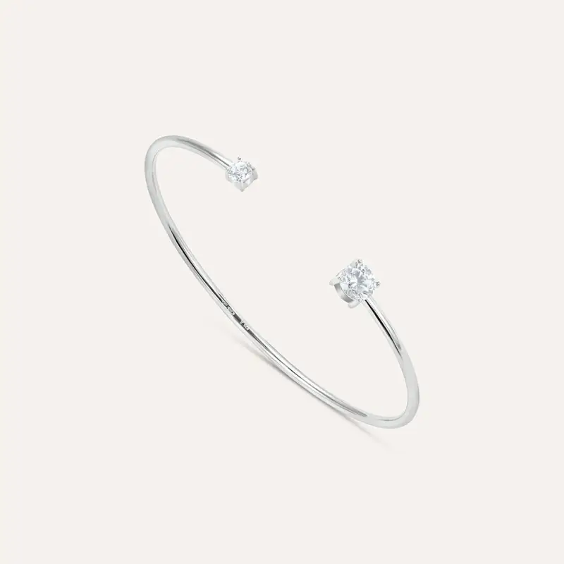 Bangle Punto Luce Silver Elegance Argento Rodiato Cubic Zirconia