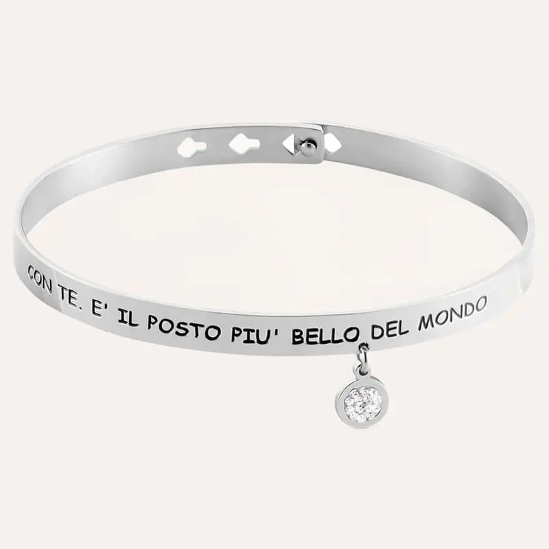 Bangle Sunrise Acciaio Cristallo