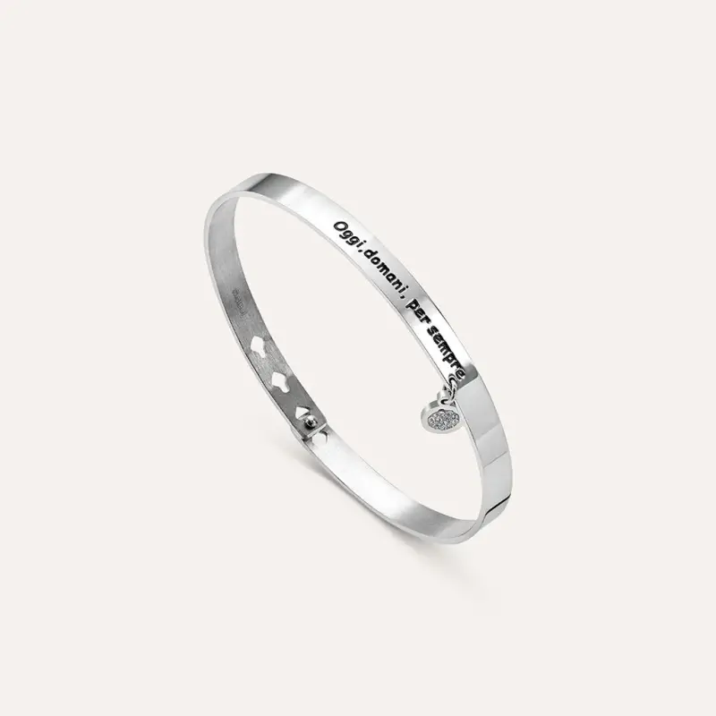 Bangle Sunrise Acciaio Cristallo