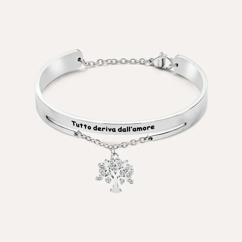 Bangle Sunrise Acciaio Cristallo