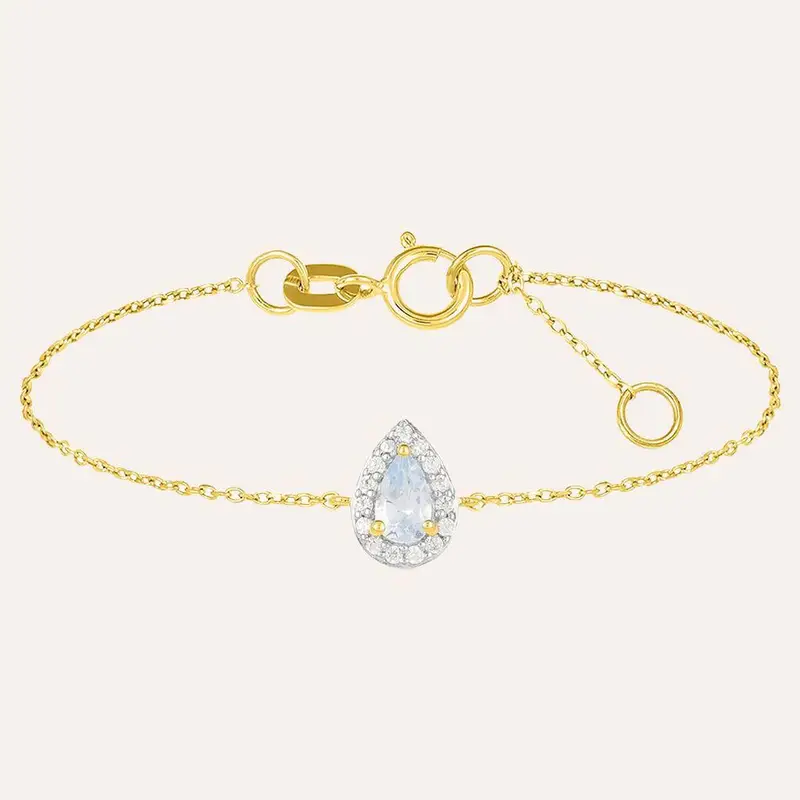Bracciale Amélie Oro Giallo Topazio Cubic Zirconia