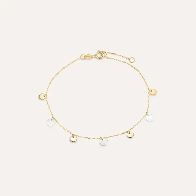 Bracciale Beverly Oro Giallo Madreperla