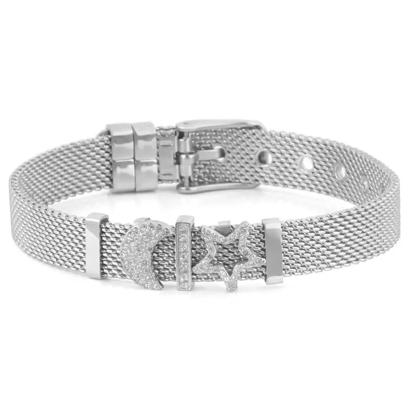Bracciale Catena Aura Acciaio Cristallo