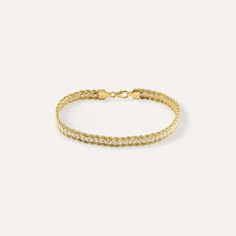 Bracciale Catena Colette Oro Giallo Cubic Zirconia