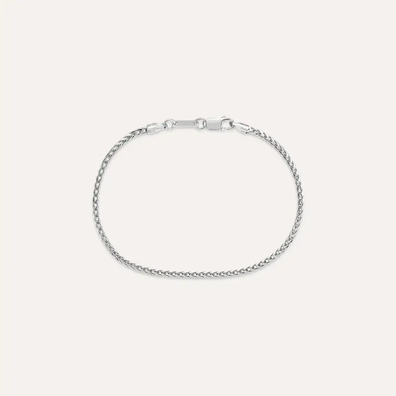 Bracciale Catena Gentleman Argento Rodiato