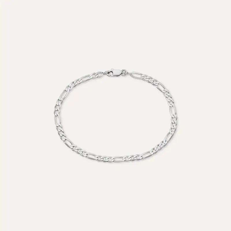 Bracciale Catena Gentleman Argento Rodiato