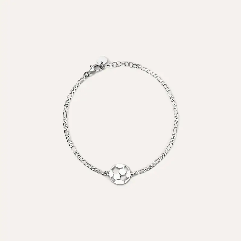 Bracciale Catena Gentleman Argento Rodiato