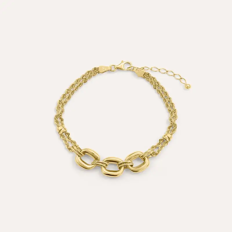 Bracciale Catena Gold Essence Oro Giallo