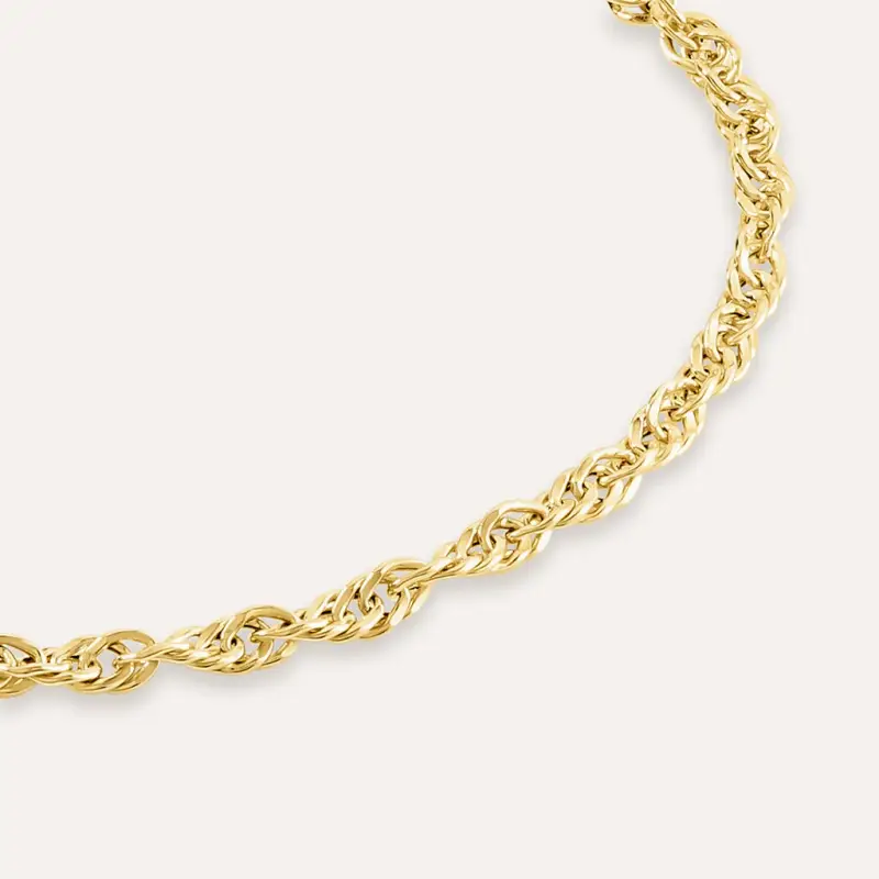 Bracciale Catena Gold Essence Oro Giallo miniatura 2