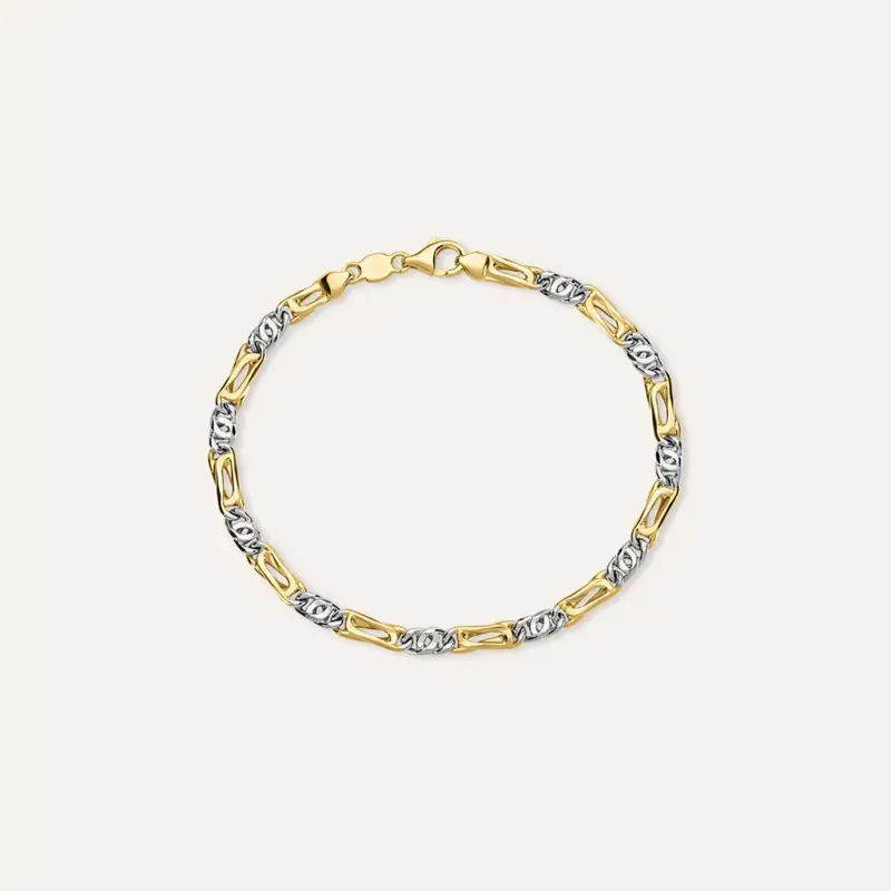 Bracciale Catena L homme Or Oro Bicolore