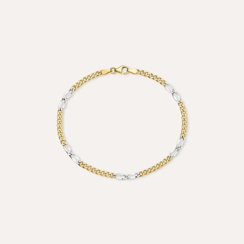 Bracciale Catena L homme Or Oro Bicolore