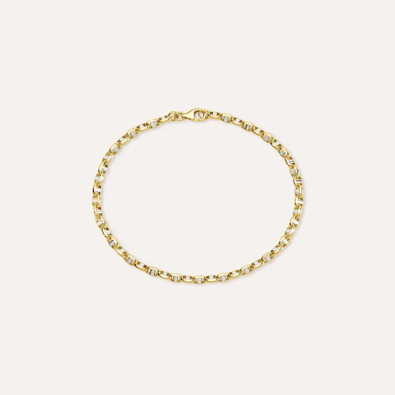 Bracciale Catena L homme Or Oro Bicolore
