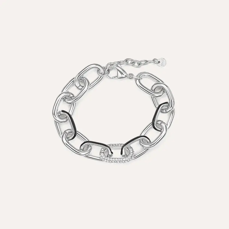 Bracciale Catena Lady Sweet Acciaio Cristallo