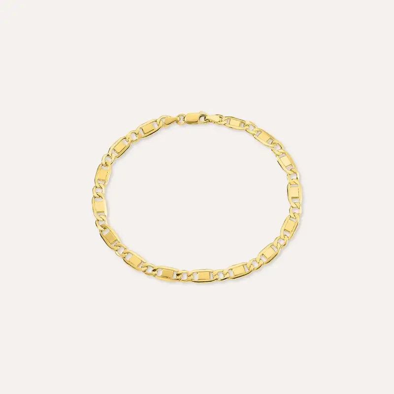 Bracciale Catena Maglia Valentino L homme Or Oro Giallo