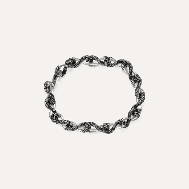 Bracciale Catena Man Code Acciaio Bicolore
