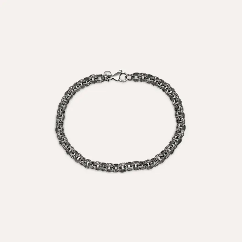 Bracciale Catena Man Code Acciaio Nero