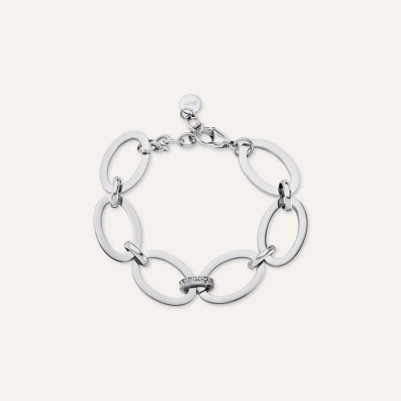 Bracciale Catena Moonlight Acciaio Cristallo