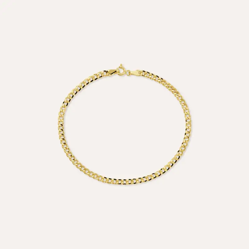 Bracciale Catena Oro Uomo Oro Giallo