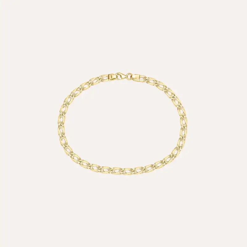 Bracciale Catena Oro Uomo Oro Giallo