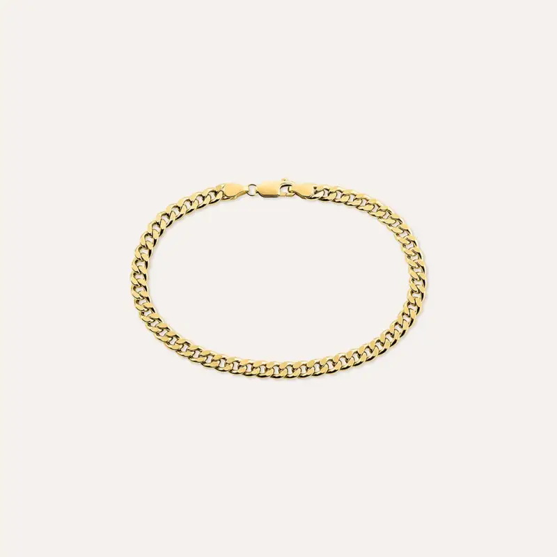 Bracciale Catena Oro Uomo Oro Giallo