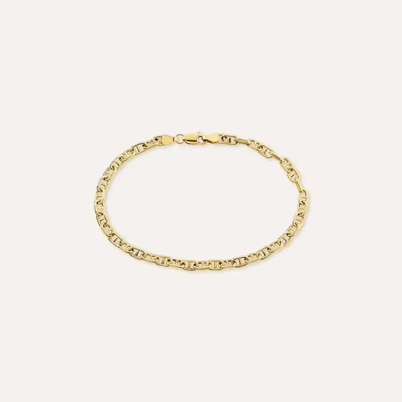 Bracciale Catena Oro Uomo Oro Giallo