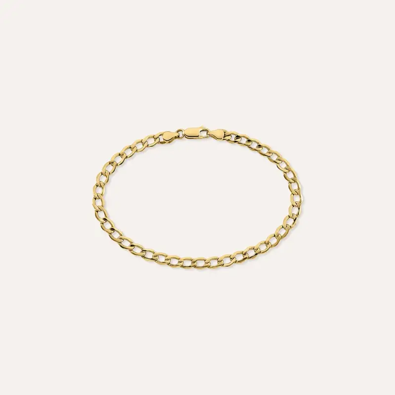 Bracciale Catena Oro Uomo Oro Giallo