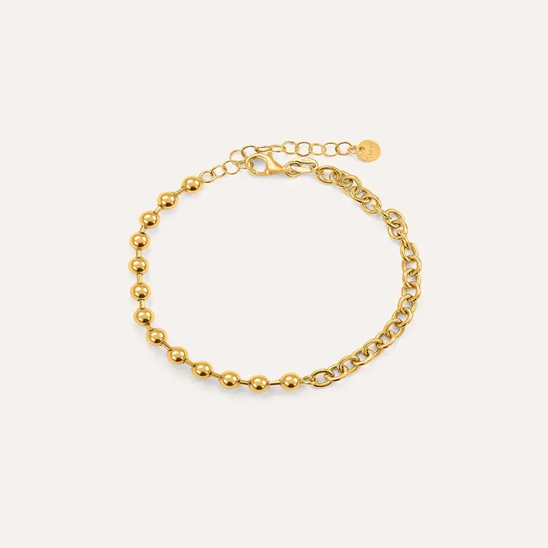 Bracciale Catena Silver Collection Argento Dorato