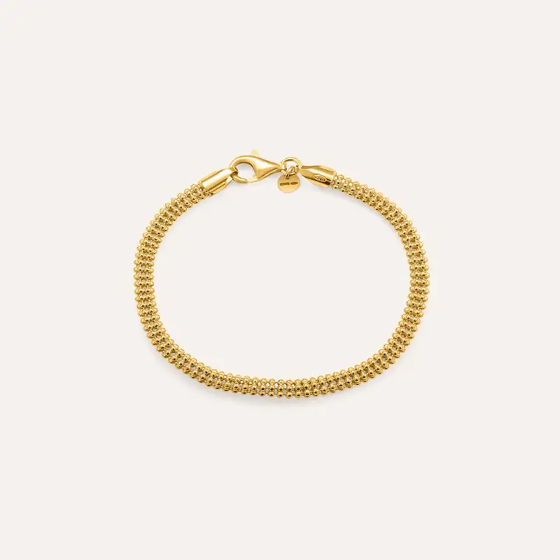 Bracciale Catena Silver Collection Argento Dorato