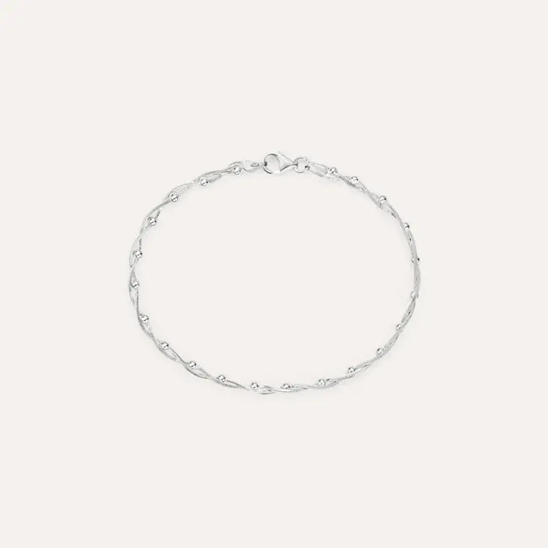 Bracciale Catena Silver Collection Argento Rodiato