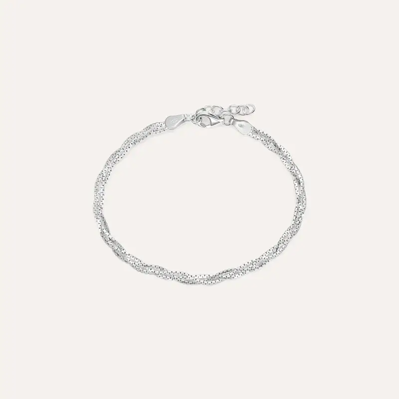 Bracciale Catena Silver Collection Argento Rodiato