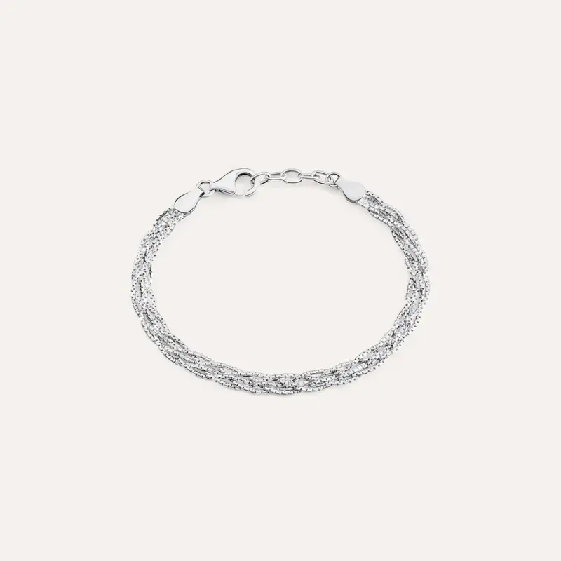 Bracciale Catena Silver Collection Argento Rodiato