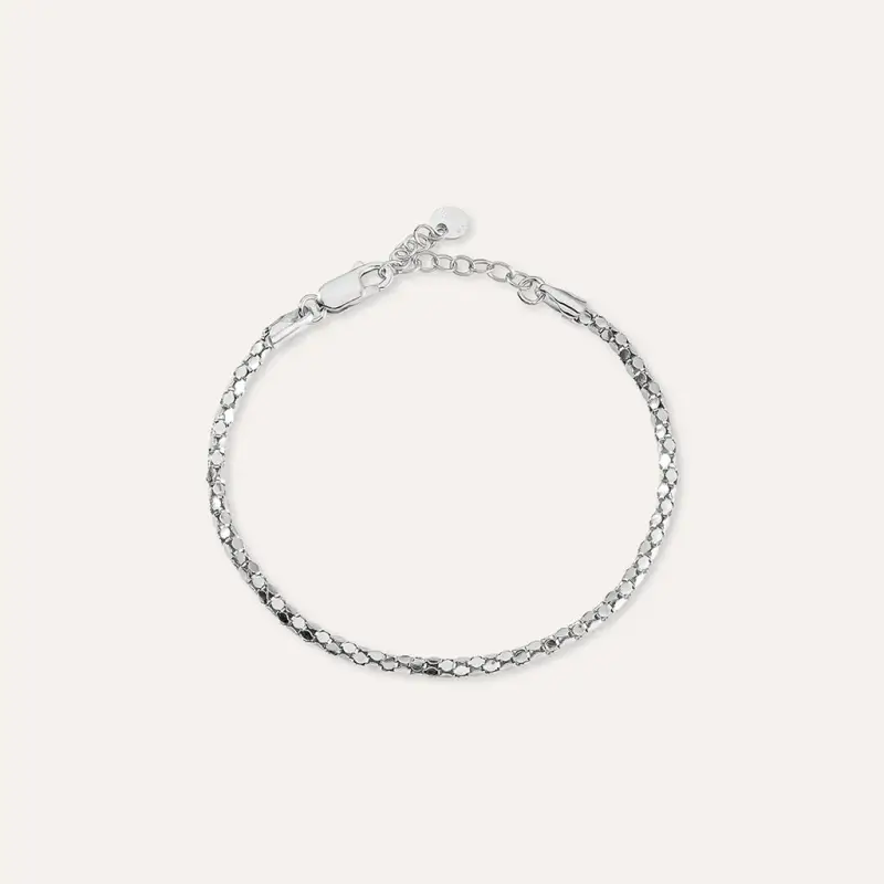 Bracciale Catena Silver Collection Argento Rodiato