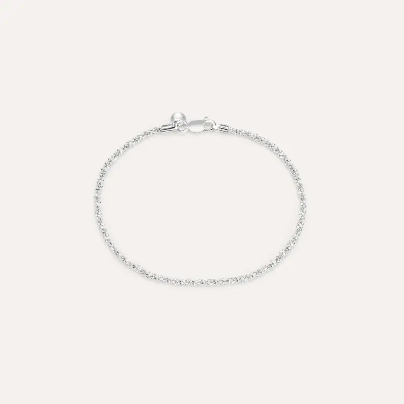 Bracciale Catena Silver Collection Argento Rodiato