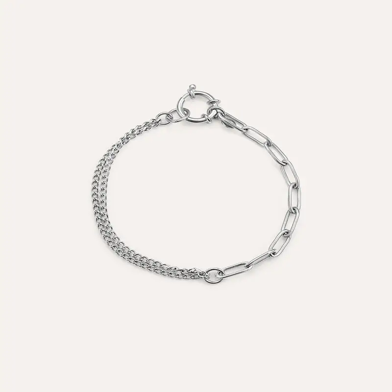 Bracciale Catena Silver Collection Argento Rodiato