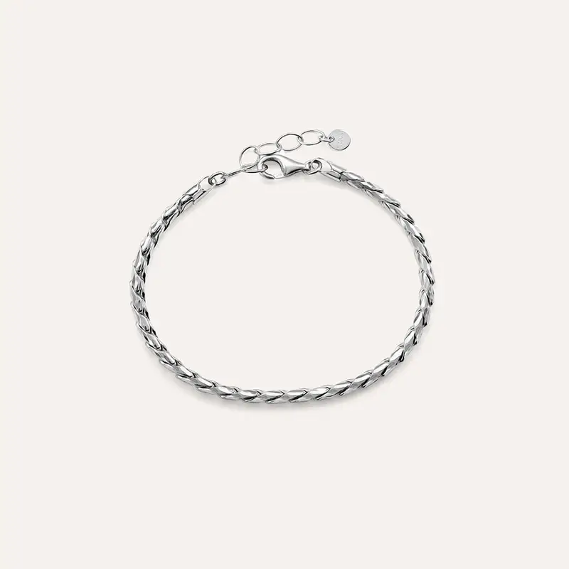 Bracciale Catena Silver Collection Argento Rodiato