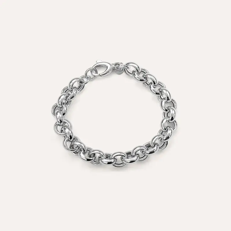 Bracciale Catena Silver Collection Argento Rodiato