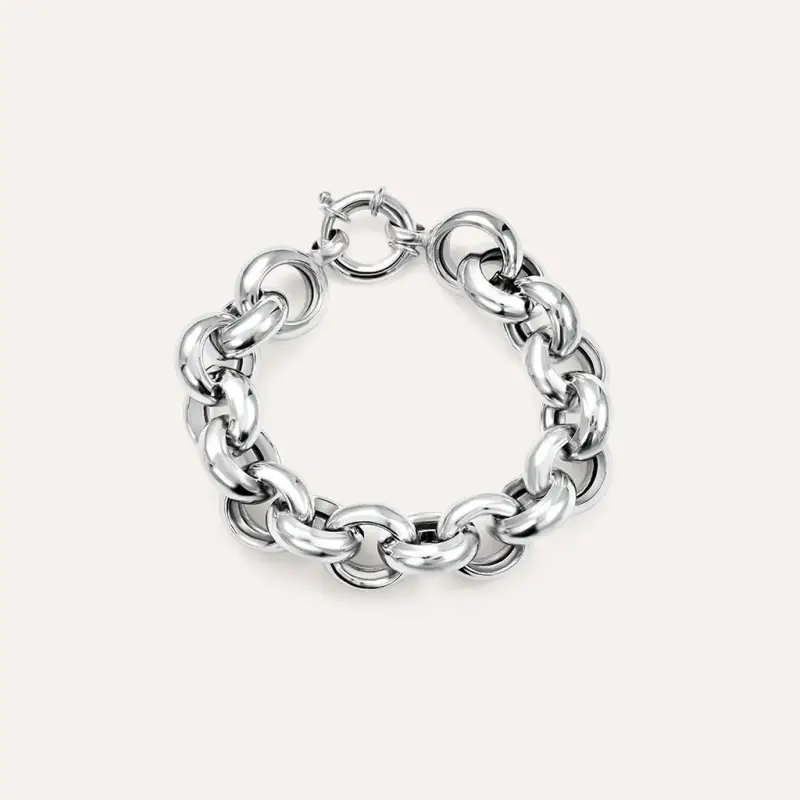 Bracciale Catena Silver Collection Argento Rodiato