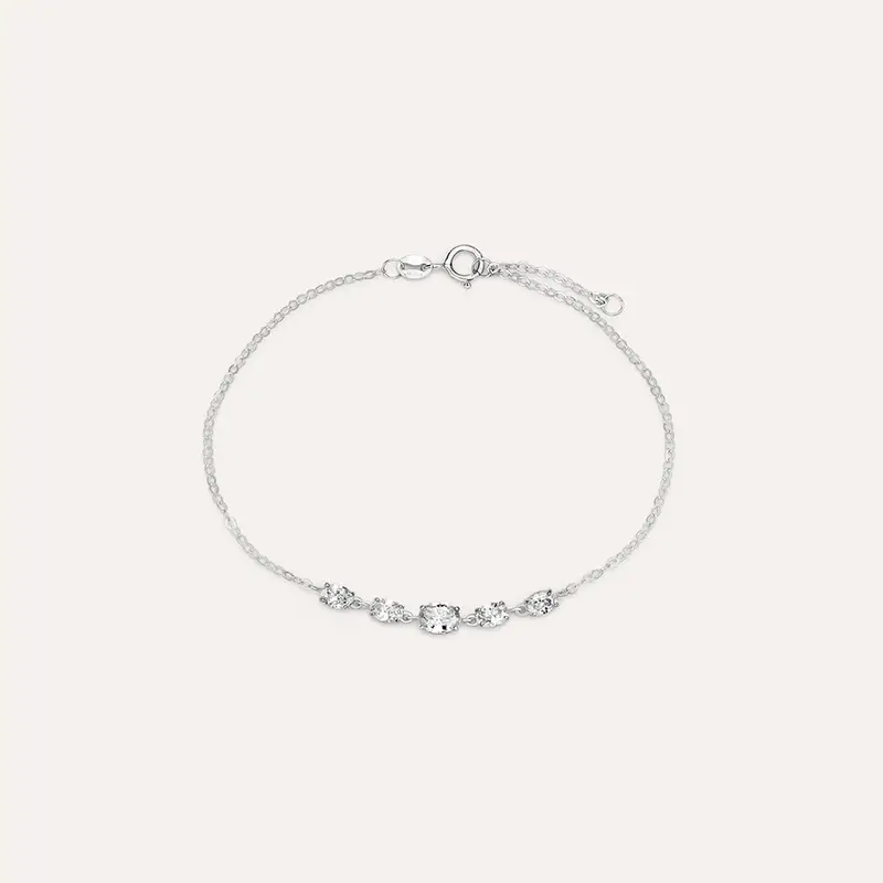 Bracciale Claire Oro Bianco Cubic Zirconia