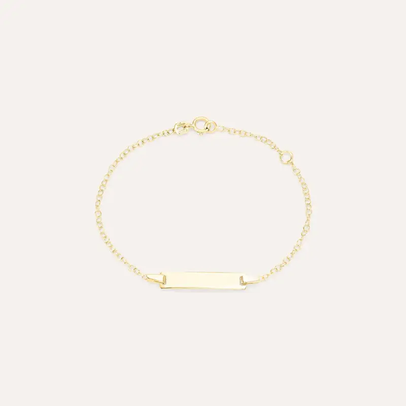 Bracciale Con Targhetta Religious Gold Oro Giallo