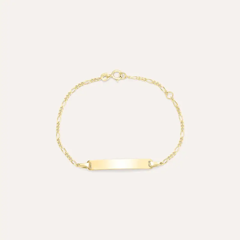 Bracciale Con Targhetta Religious Gold Oro Giallo