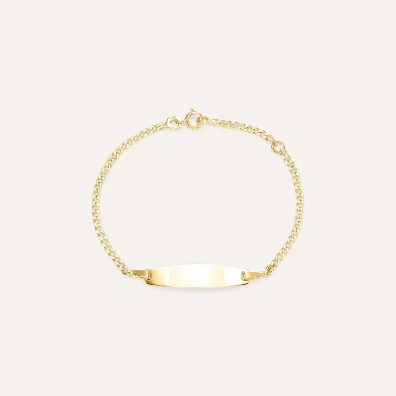 Bracciale Con Targhetta Religious Gold Oro Giallo