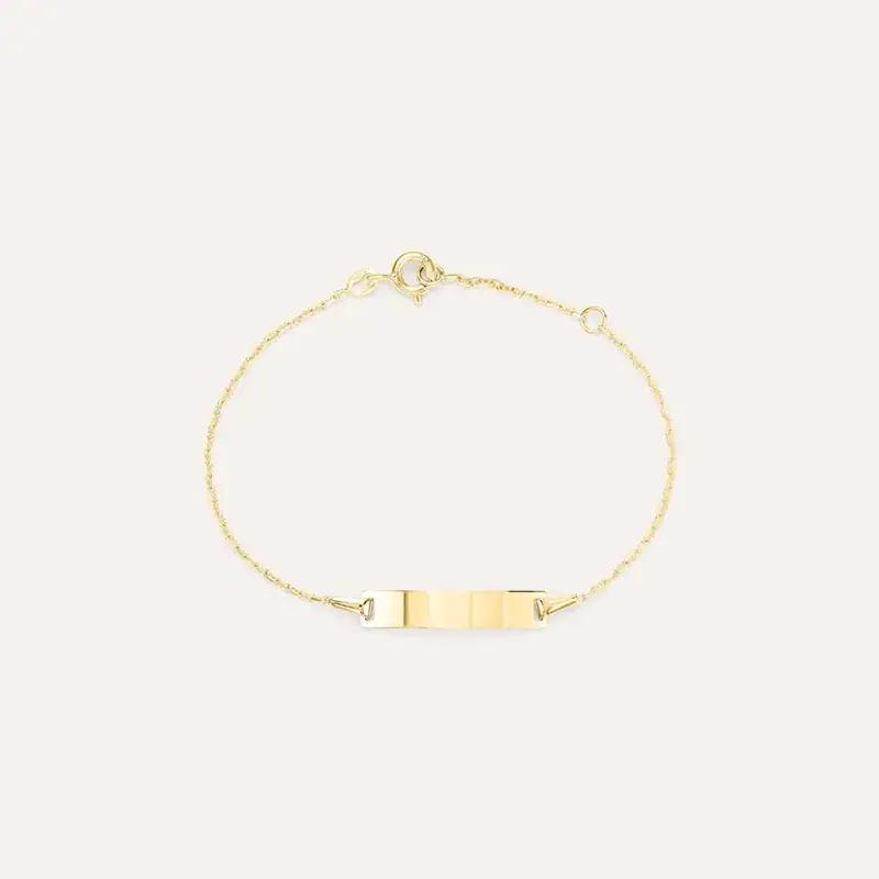 Bracciale Con Targhetta Religious Gold Oro Giallo