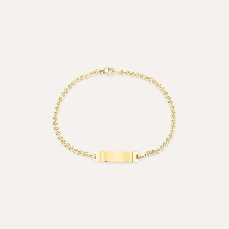 Bracciale Con Targhetta Religious Gold Oro Giallo