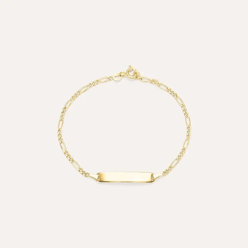 Bracciale Con Targhetta Religious Gold Oro Giallo