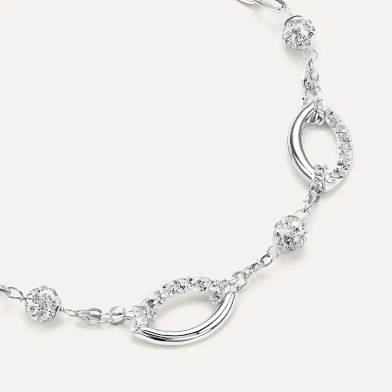 Stroili Bracciale Crystal Gold Oro Bianco Cristallo miniatura 2