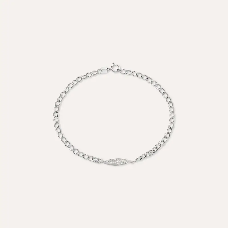 Bracciale Crystal Gold Oro Bianco Cristallo