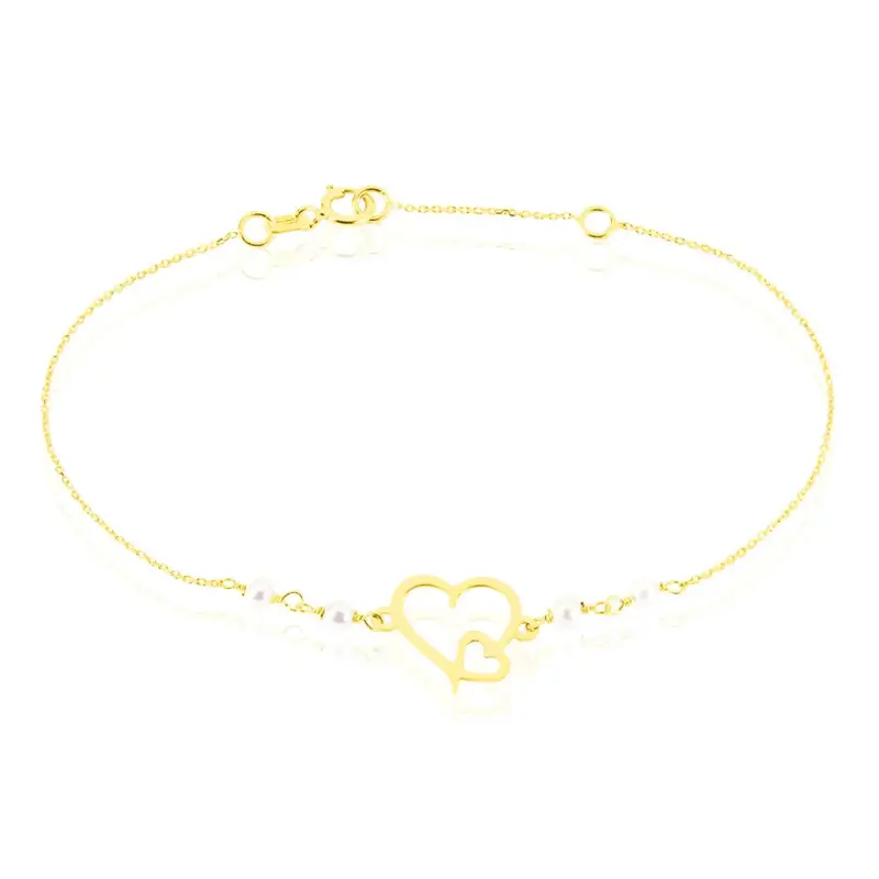 Bracciale Gabrielle Oro Giallo Perla D Acqua Dolce