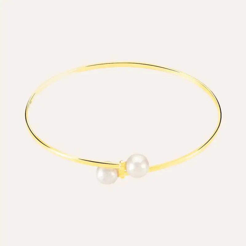 Bracciale Gabrielle Oro Giallo Perla D Acqua Dolce