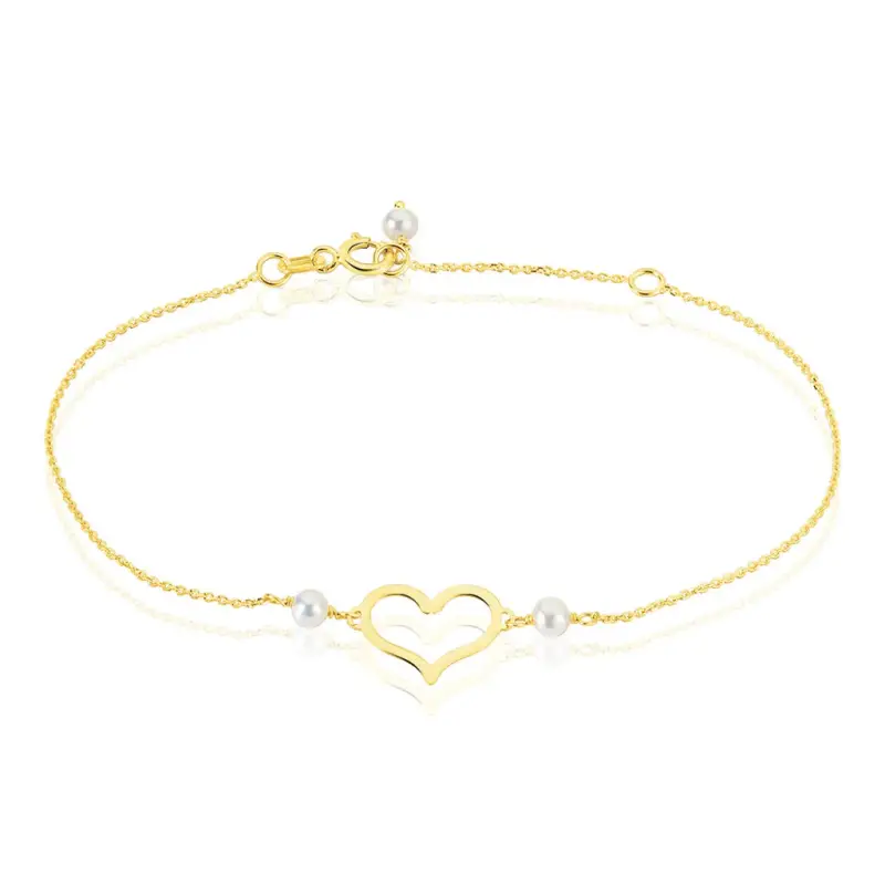 Bracciale Gabrielle Oro Giallo Perla D Acqua Dolce